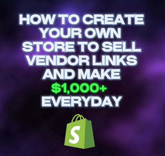 HOW TO CREATE YOUR OWN STORE GUIDE